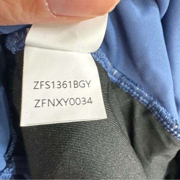 Women’s Size M One Piece Swimsuit Dark Blue Deep V Neck Ruffles Ruching NWOT - Picture 8 of 8